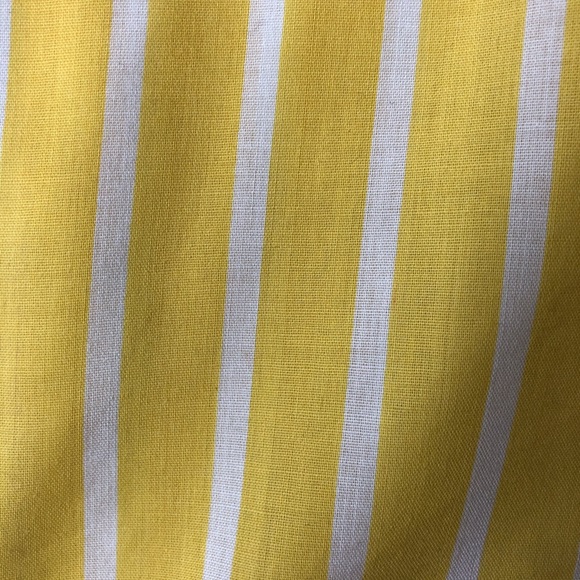 Vintage boxy cotton yellow and white stripe tank - Picture 7 of 9